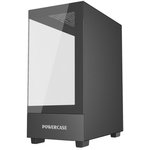 Powercase Vision Micro M, Tempered Glass, чёрный, mATX (CVMMB-L0)