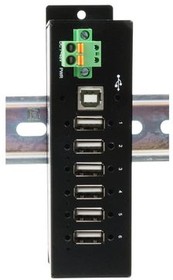 EX-1596HMVS, Industrial USB Hub, 6x USB-A Socket, 2.0, 480Mbps