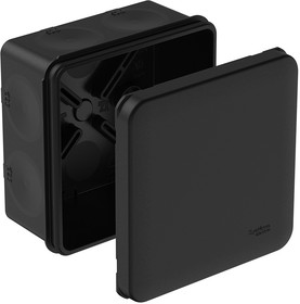 Фото 1/2 Systeme Electric MultiBox Черная Коробка распределительная с мембранными вводами IP66 85х85х42 (со стикером)