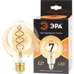 Лампочка светодиодная ЭРА F-LED G95-7W-824-E27 spiral gold E27 / Е27 7Вт ...
