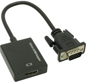 Фото 1/3 Espada Конвертер VGA + 3,5mm audio jack to HDMI, HCV0201 (44083)