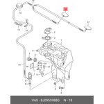 8J0955988G, Форсунка омывателя лобового стекла правая AUDI