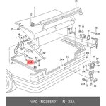 N0385491, Клипса пластмассовая приборной панели VAG