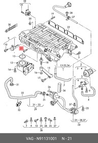 Фото 1/2 N91131001, ВИНТ, (мин. парти 20 шт.)