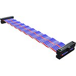 FFTP-20-D-18.00-01-N, FFTP Series Twisted Ribbon Cable, 20-Way, 1.27mm Pitch ...