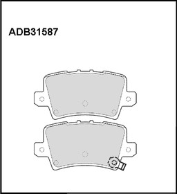 ADB31587, Колодки тормозные Honda Civic (FD, FA, FN, FK) 06-12 задние Allied Nippon