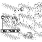 0187-2ADFHV, Ролик натяжной