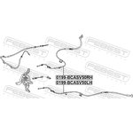 0199BCASV50RH, Трос ручного тормоза Toyota Camry (V50) 11- правый \ FEBEST ...