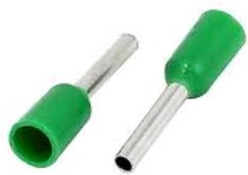 KLS8-01108-E7508 green, Наконечник 8мм для обжима многожильн. кабеля 0,75 мм изолир. зеленый
