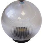 Садово-парковый светильник ЭРА НТУ 02-100-302 шар прозрачный призма на опору / ...