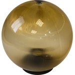 Садово-парковый светильник ЭРА НТУ 02-60-203 шар золотистый призма на опору / кронштейн IP44 Е27 max60Вт d200mm Б0048061