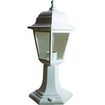 Садово-парковый светильник ЭРА НТУ 04-60-001 белый 4 гранный напольный IP44 Е27 ...