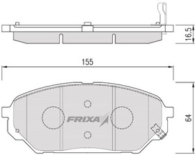 FPH19, Колодки тормозные HYUNDAI iX55 передние (4шт.) FRIXA