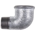 770092204, Galvanised Malleable Iron Fitting, 90° Elbow ...