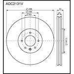 ADC2131V, Диск тормозной | перед |