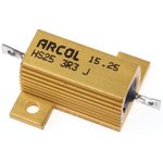 HS25 3R3 J, Wirewound Resistor 25W, 3.3Ohm, 5%