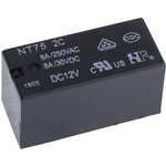 NT75-2-C-Z-8- DC12V-0.41-5.0, DC12V 8A 277VAC (2 Form C) (AgSNO2) 0.41W / ...