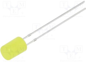 OSY5PA5GE4B-12V, LED; 5mm; yellow; 220?330mcd; 140°; Front: flat; 15V; No.of term: 2