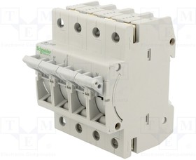 MGN01710, Fuse disconnector; D01; for DIN rail mounting; 10A; Poles: 3+N