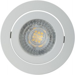 Фото 1/2 Denkirs DK2017-WH Встраиваемый светильник, IP 20, 50 Вт, GU10, белый, алюминий