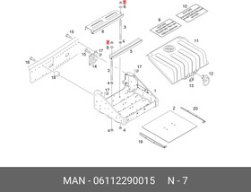 06112290015, Гайка М8 MAN