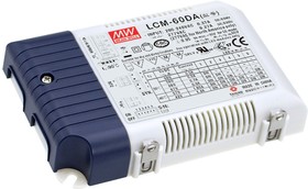 Фото 1/6 LCM-60DA, AC/DC LED, 2…90В,0.5...1.4А,60Вт, блок питания для светодиодного освещения