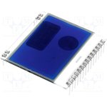 EA DOGS102B-6, Дисплей: LCD; графический; 102x64; STN Negative; голубой; PIN: 14