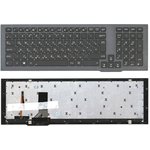 Клавиатура для ноутбука Asus G75V G75VW черная с рамкой и подсветкой