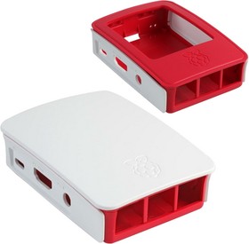 Корпус Raspberry Pi Raspberry Pi 3 Model B Official Case BULK, Red/White, для Raspberry Pi 3 Model B/B+ (909-8132) (480001)