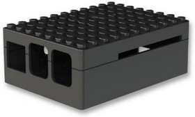 Фото 1/2 Корпус ACD RA182 Корпус ACD Black ABS Plastic Building Block case for Raspberry Pi 3 B/B+ (CBPIBLOX-BLK) (494293)