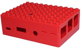 Фото 1/2 Корпус ACD RA183 Корпус ACD Red ABS Plastic Building Block case for Raspberry Pi 3 B (CBPIBLOX-RED) (494309)