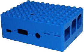 Фото 1/2 Корпус ACD RA184 Корпус ACD Blue ABS Plastic Building Block case for Raspberry Pi 3 B (CBPIBLOX-BLU) (494354)