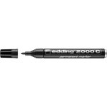 Маркер перманентный EDDING E-2000C/1 черный 1,5-3мм металл.корп.