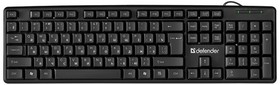 Фото 1/10 Клавиатура проводная DEFENDER Element HB-520, USB, 104 клавиши + 3 дополнительные клавиши, черная, 45522
