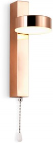 Ambrella Настенный светодиодный светильник с выключателем FW161 GD золото LED 3000K 6W 265*95*135