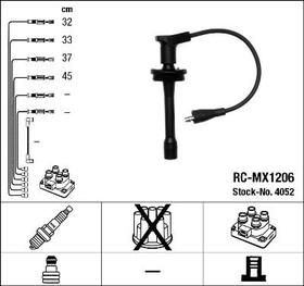 4052, 4052 / RC-MX1206 Комплект проводов зажигания ГАЗ 3M3-4062.9