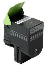 Фото 1/2 80C8HKE, Картридж для принтеров Lexmark CX410/CX510 черный (black). Ресурс 4000 стр (X340A11G)