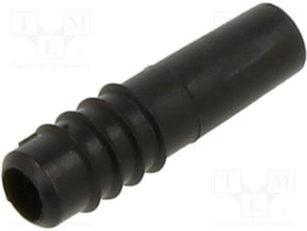 1 mm insulating grommet, solder connection, 0.25 mm², black, 22.2070-21