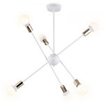Ambrella Подвесной светильник в стиле лофт TR80432/6 WH/GD белый/золото E27/6 ...