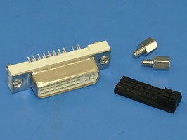 DVI-D-29F, Разъем DVI 29 контактов, гнездо на плату