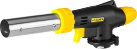 55580, Газовая горелка "ProTerm" на баллон, STAYER "PROFESSIONAL" 55580, с пьезоподжигом, регулировка пламе