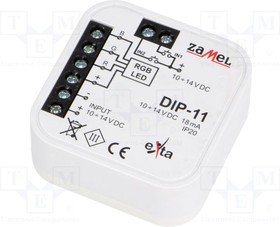 DIP-11, Контроллер RGB, IP20, 10-14ВDC, встраиваемый, -10-55°C, 60мВт