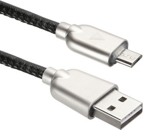 Фото 1/4 Кабели USB ACD USB кабель ACD-Allure MicroUSB ; USB-A Кожа, 1м, черный (ACD-U926-M1B)