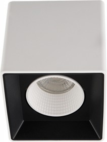 Denkirs DK3080-WB+WH Светильник накладной IP 20, 10 Вт, GU5.3, LED, бело-черный/белый, пластик