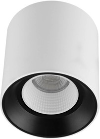 Denkirs DK3090-WB+WH Светильник накладной IP 20, 10 Вт, GU5.3, LED, бело-черный/белый, пластик