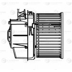 LFh 1420, Мотор отопителя Nissan Qashqai 14-, X-Trail (T32) 14- 2.0i/2.5i (RUS) Luzar