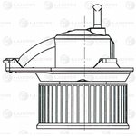 LFH1509, Вентилятор отопителя Mercedes-Benz Sprinter Classic (909) (13-) (LFh 1509)