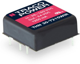 THN 30-2415WIR, Преобразователь: DC/DC; 30Вт; Uвх: 9-36В; Uвых: 24ВDC; Iвых: 1250мА
