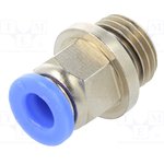 122.014-6, Быстроразъемное соед-е, прямой, -0,95-15бар, Резьба: G 1/4"