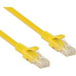 EX258664RUS, Патч-корд ExeGate UTP-RJ45-RJ45-5e-0,3M-YL, UTP, cat.5e, 0.3м, желтый